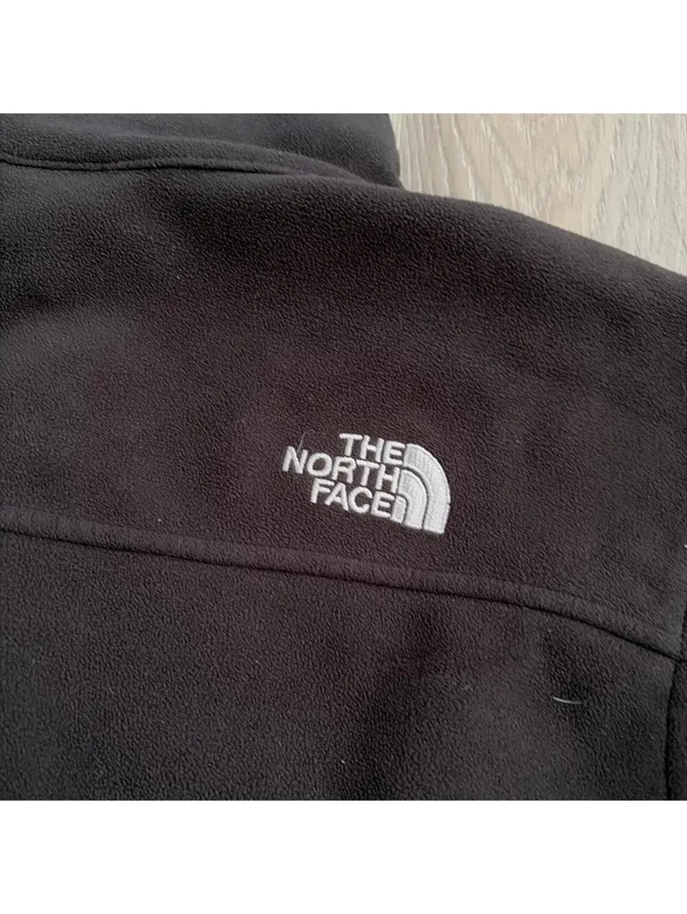 The North Face Men's Black Full Zip Fleece Jacket Logo Size M Outdoor Windwall